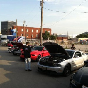 Car Show downtown Tulsa at Mid America Ford-Shelby event